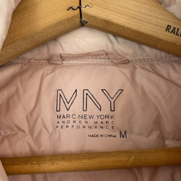 Marc New York Duck Down Pink Quilted Puffer Jacket Size M - Picture 4 of 9